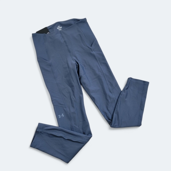 NEW Under Armour Compression High Rise Ankle Blue Leggings Size Small - Picture 1 of 16
